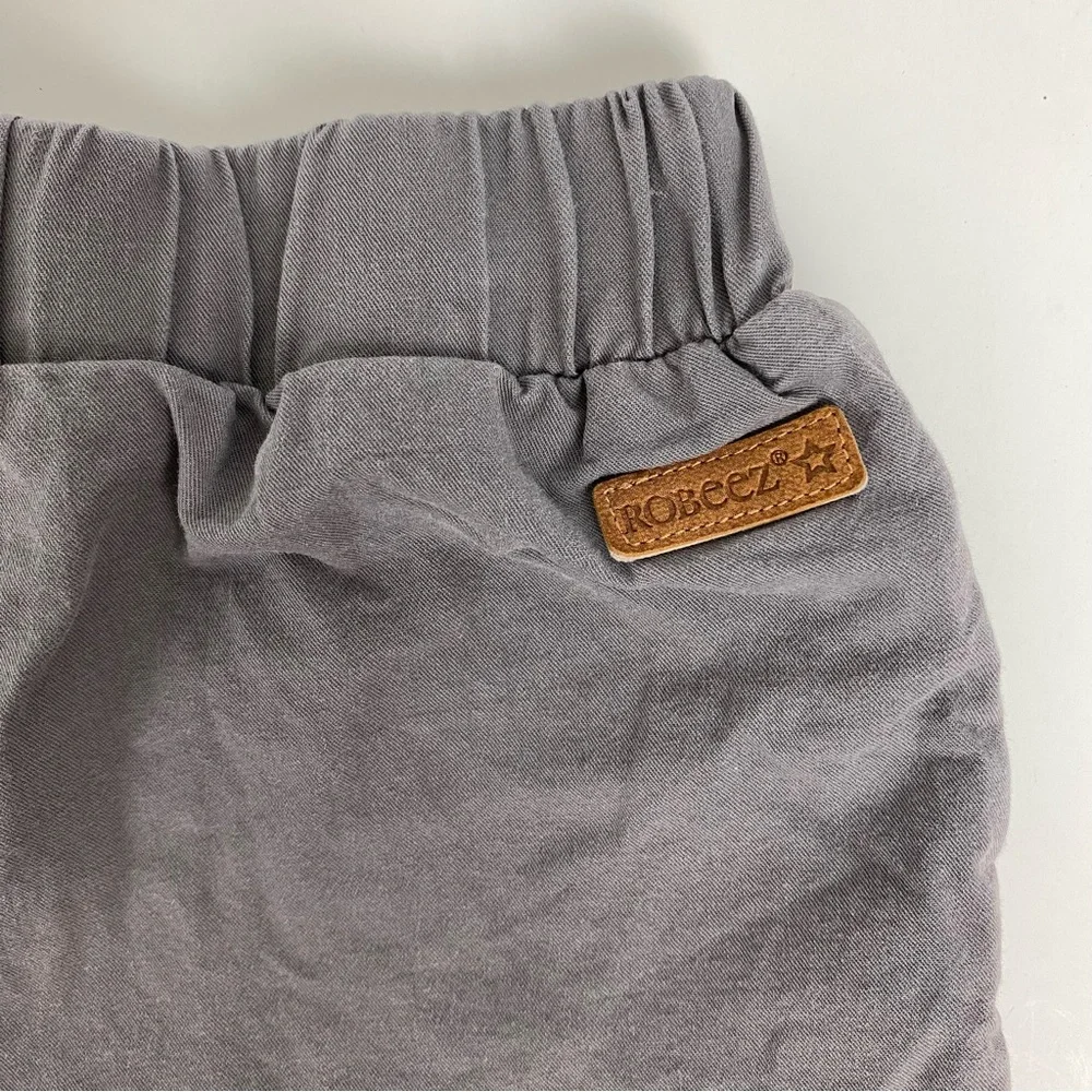 Robeez Gray Pull On Shorts - 18-24M